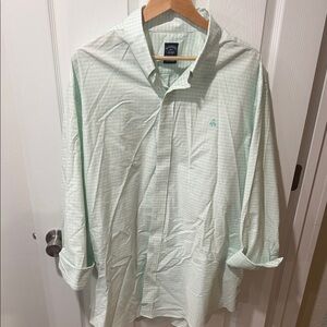Brooks Brothers Mint Green Checkered Shirt
